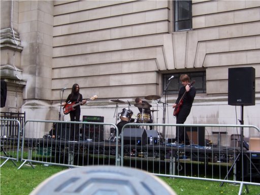 Picture -> My shoe watching Von Kleet on stage