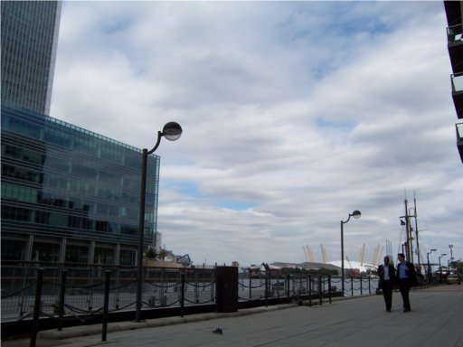 Picture -> My shoe and the O2 Arena