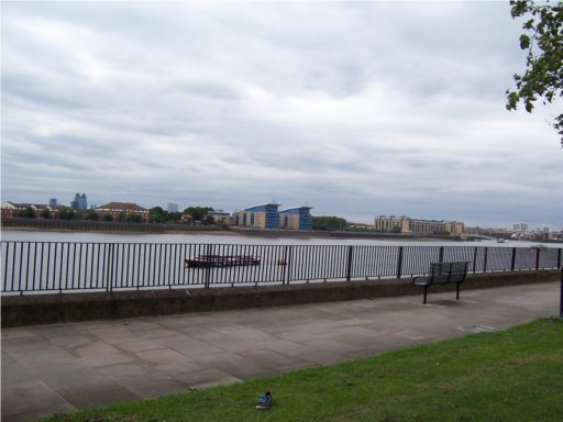 Picture -> My shoe walking along the Thames