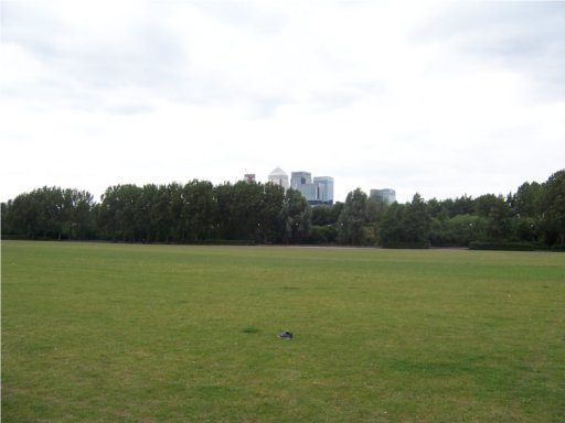 Picture -> My shoe in the Island Gardens
